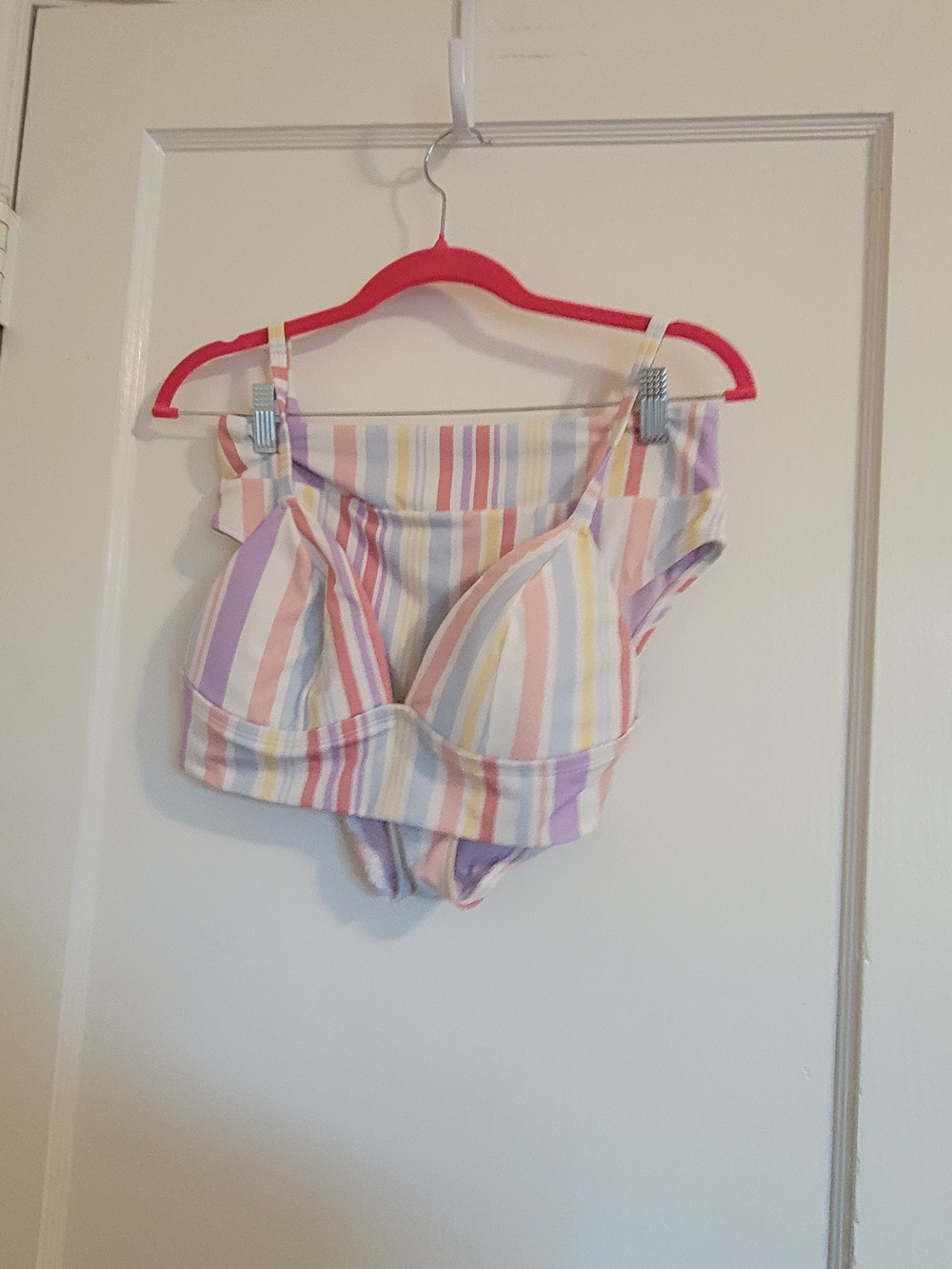 Women's Adore me Pastel Striped Summer Bikini Size Medium